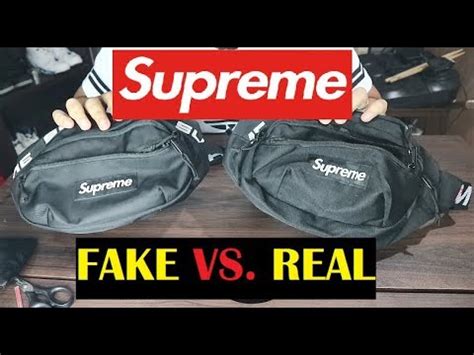 supreme waist bag ss18 real vs fake|authentic supreme vs faux.